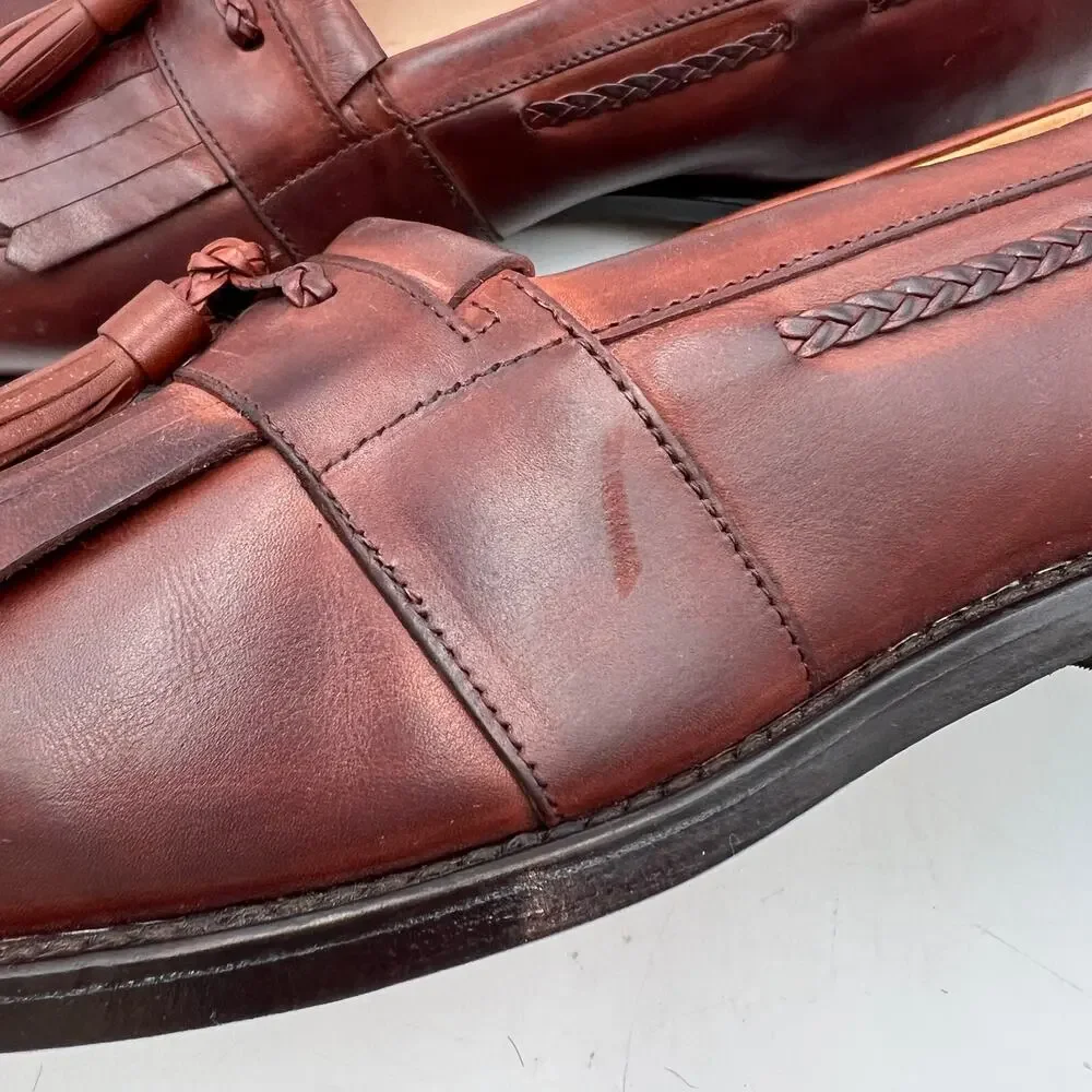 Allen Edmonds Cody Tassel Loafer Cordovan Leather Brown Wide